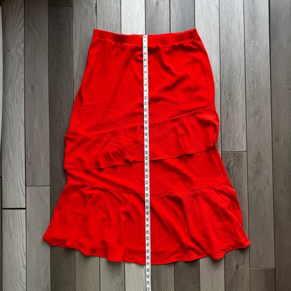 Show Me Your MuMu Vibrant Red Midi Skirt - Picture 5 of 8